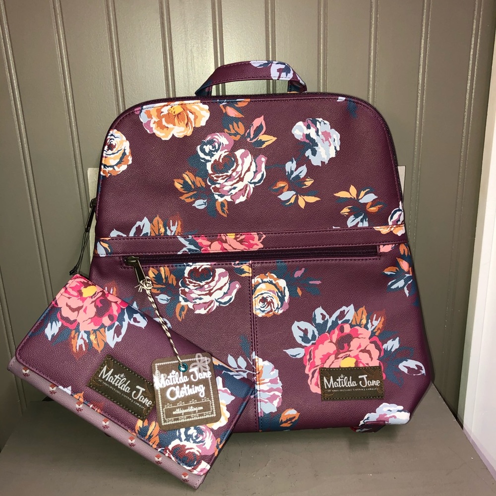 NWT Matilda Jane backpack wallet set
